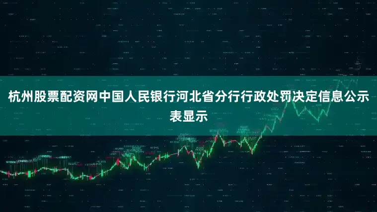 杭州股票配资网中国人民银行河北省分行行政处罚决定信息公示表显示